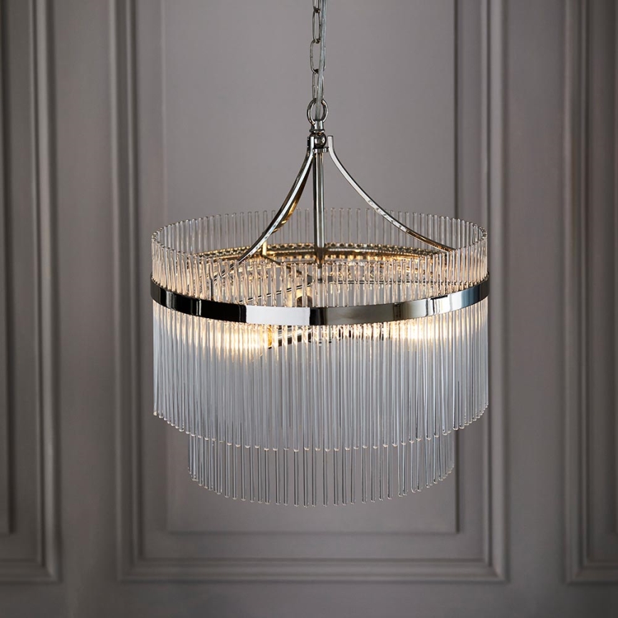 Endon 104113 - Kronleuchter mit Kette MARIETTA 3xE14/7W/230V glänzender Chrom