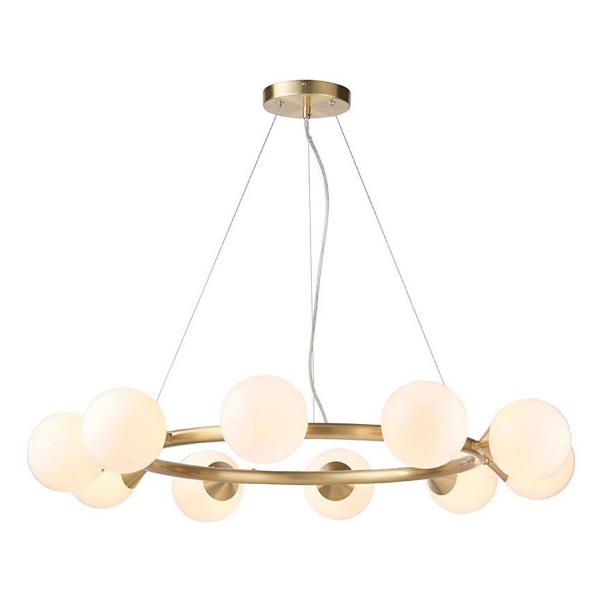 Endon 106008 - Hängeleuchte mit Kabelaufhängung OTIS 10xG9/3W/230V goldfarben