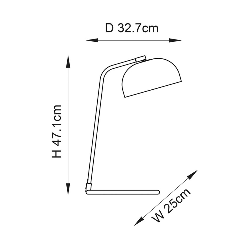 Endon 106336 - Tischlampe BRAIR 1xE14/7W/230V schwarz