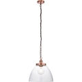 Endon 106895 - Hängeleuchte an Kette HANSEN 1xE27/10W/230V Kupfer