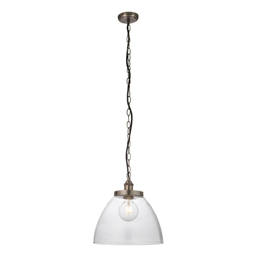 Endon 106896 - Kronleuchter an Kette HANSEN 1xE27/10W/230V mattchrom