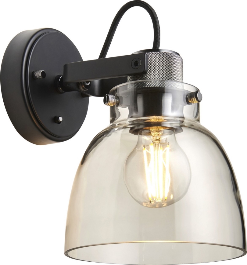 Endon 107011 - Wand-Spotleuchte URBAN 1xE27/10W/230V schwarz/rauchschwarz