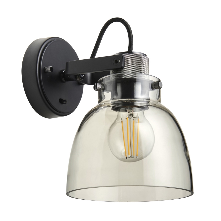 Endon 107011 - Wand-Spotleuchte URBAN 1xE27/10W/230V schwarz/rauchschwarz