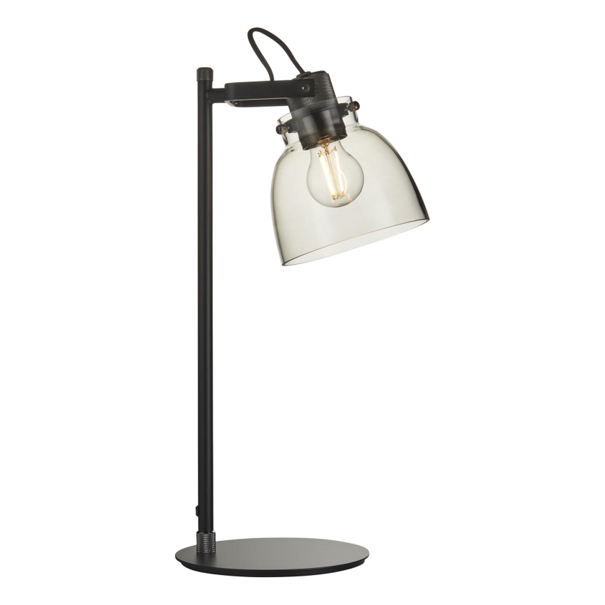 Endon 107012 - Tischlampe URBAN 1xE27/10W/230V schwarz/rauchschwarz