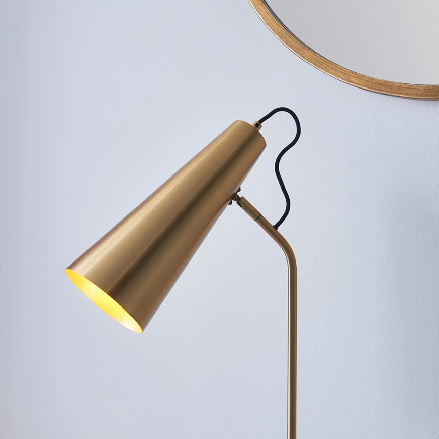Endon 107527 - Tischlampe KARNA 1xE27/10W/230V Messing