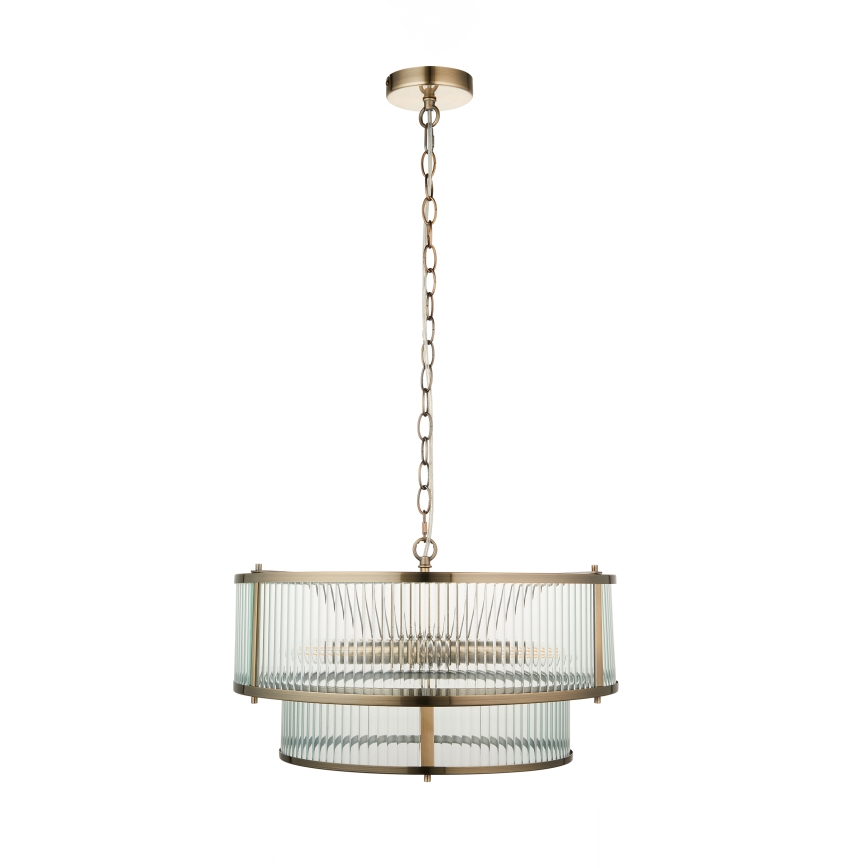 Endon 110944 - Kronleuchter an Kette RIDGETON 5xE14/6W/230V Messing