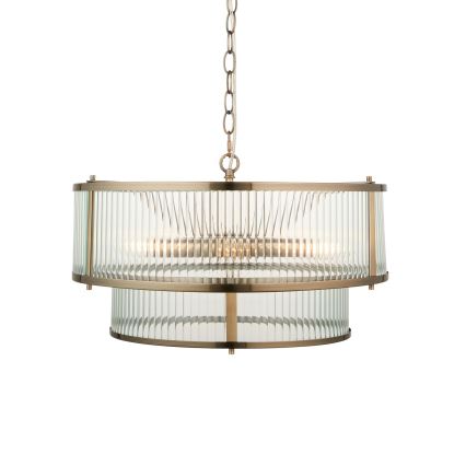 Endon 110944 - Kronleuchter an Kette RIDGETON 5xE14/6W/230V Messing