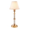 Endon 114849 - Dimmbare, aufladbare LED-Tischleuchte MORTON LED/1,5W/5V 3600 mAh Messing/beige