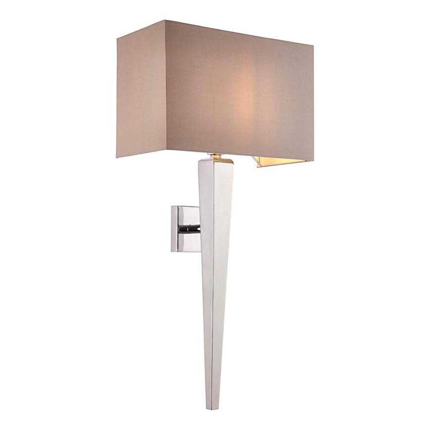 Endon 56706 - Wandleuchte MORETO 1xE14/7W/230V Hochglanz-Chrom/Grau