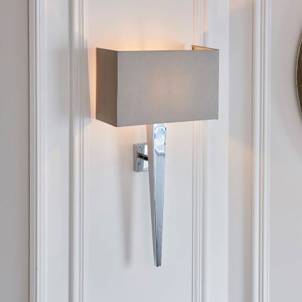 Endon 56706 - Wandleuchte MORETO 1xE14/7W/230V Hochglanz-Chrom/Grau