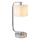 Endon 57917 - Dimmbare Tischleuchte CANNING 1xE14/40W/230V glänzender Chrom/weiß