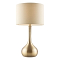 Endon 61191 - Dimmbare Tischlampe PICCADILLY 1xE14/40W/230V Messing/beige