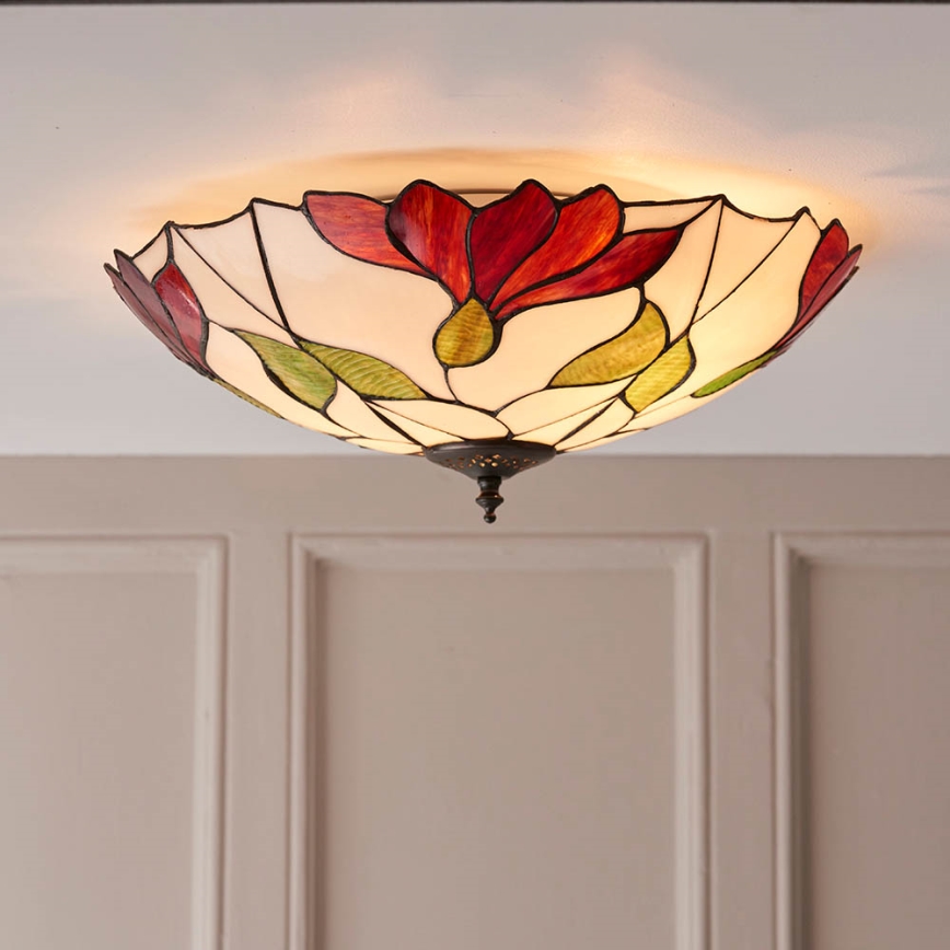 Endon 63960 - Deckenleuchte BOTANICA 2xE27/60W/230V Ø 45 cm