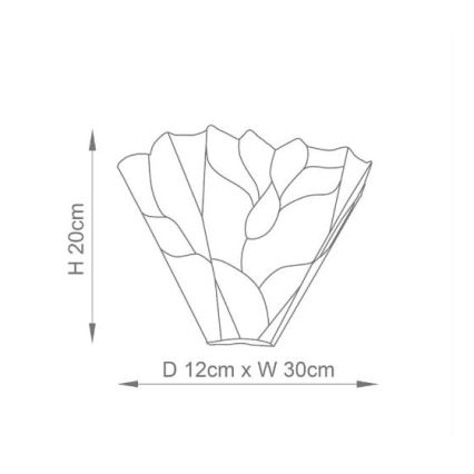 Endon 63964 - Wandleuchte BOTANICA 1xE14/40W/230V