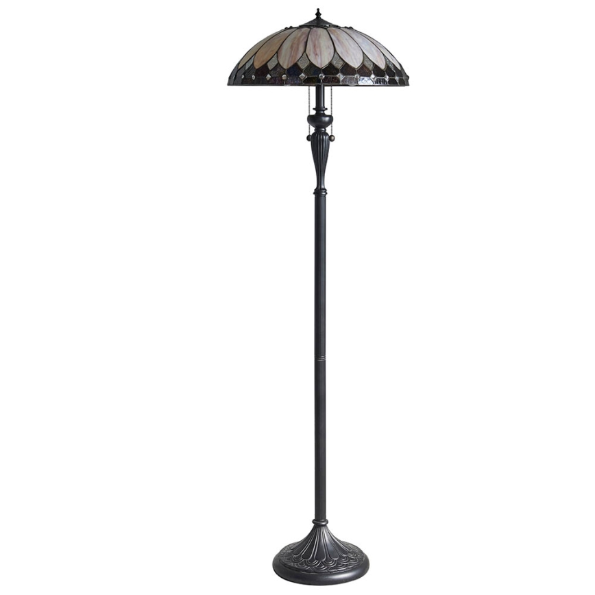 Endon 63972 - Stehleuchte BROOKLYN 2xE27/60W/230V Ø 50 cm