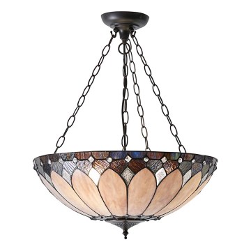 Endon 63976 - Kronleuchter mit Kette BROOKLYN 3xE27/60W/230V, Durchmesser 50 cm