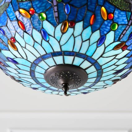 Endon 64075 - Kronleuchter mit Kette DRAGONFLY 3xE27/60W/230V, Ø 41 cm