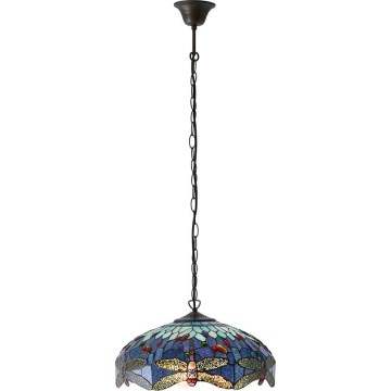 Endon 64080 - Kronleuchter an Kette DRAGONFLY, 3x E27/60W/230V, Durchmesser 41 cm