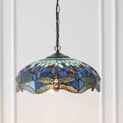 Endon 64080 - Kronleuchter an Kette DRAGONFLY, 3x E27/60W/230V, Durchmesser 41 cm