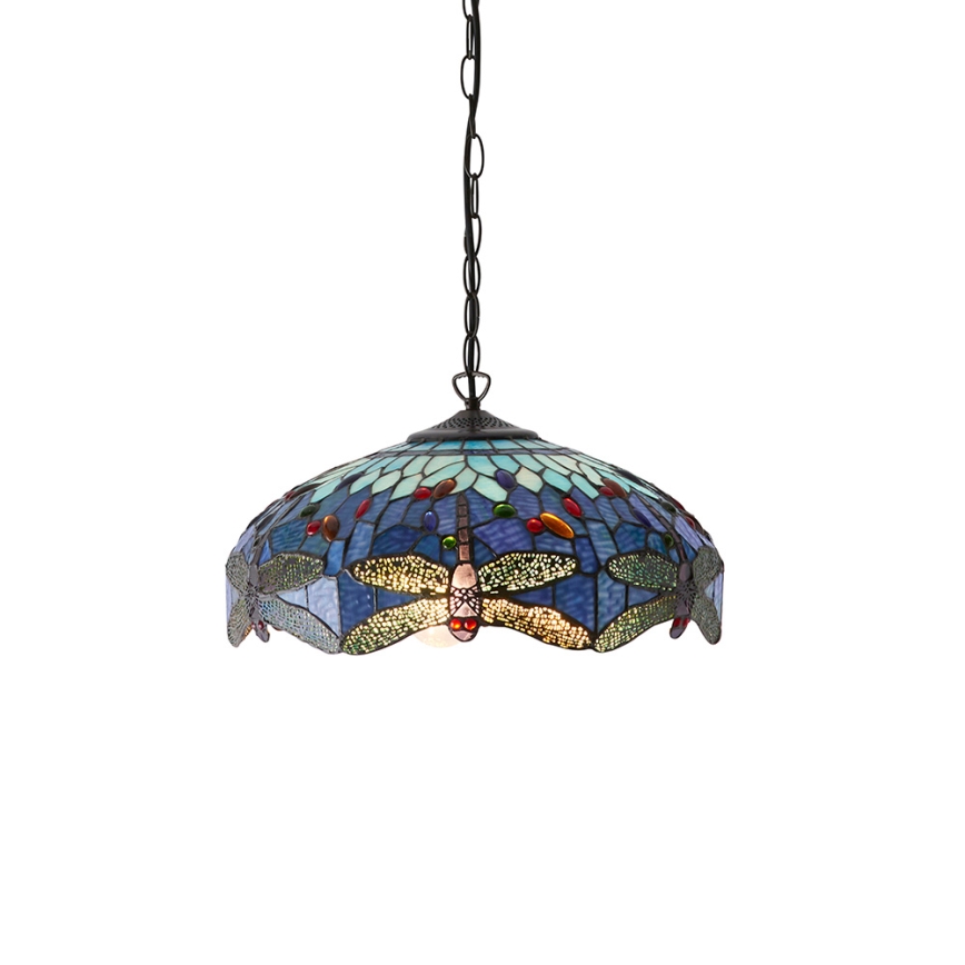 Endon 64080 - Kronleuchter an Kette DRAGONFLY, 3x E27/60W/230V, Durchmesser 41 cm