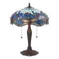 Endon 64089 - Tiffany-Tischlampe DRAGONFLY 2xE27/60W/230V Ø 41 cm