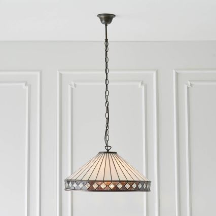 Endon 64147 - Hängeleuchte an Kette FARGO 1xE27/60W/230V d 50 cm