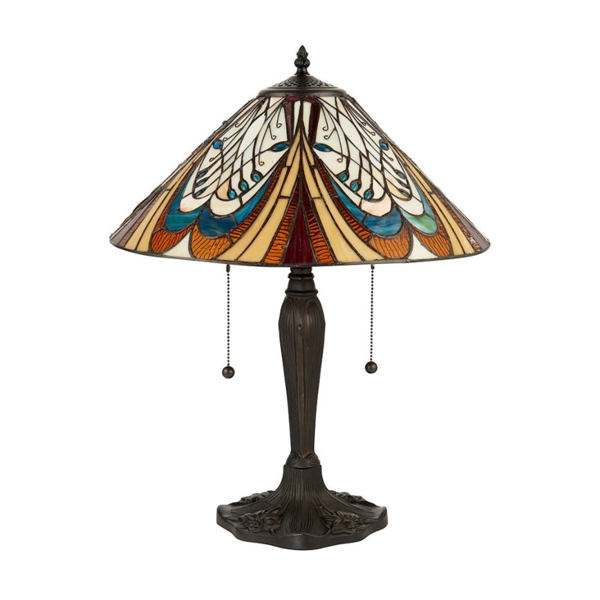 Endon 64163 - Tischlampe HECTOR 2xE27/60W/230V Ø 40 cm