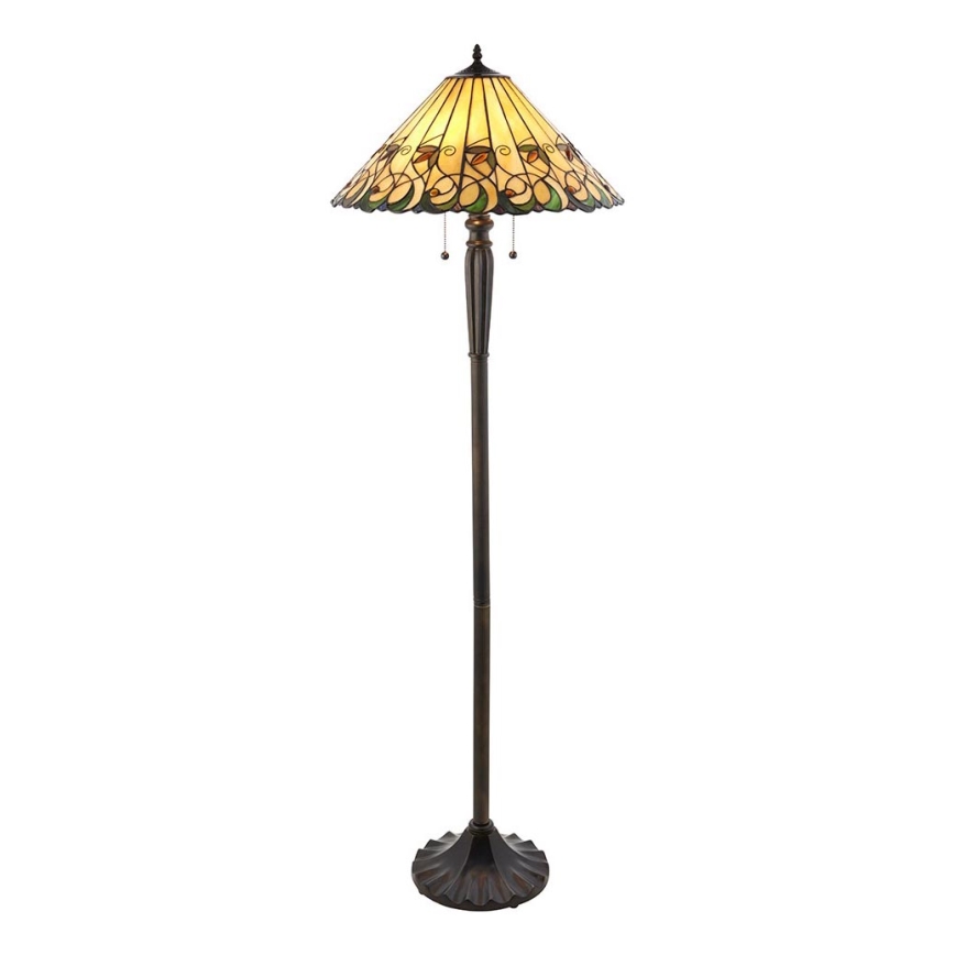 Endon 64192 - Stehlampe JAMELIA 2xE27/60W/230V, Ø 50 cm