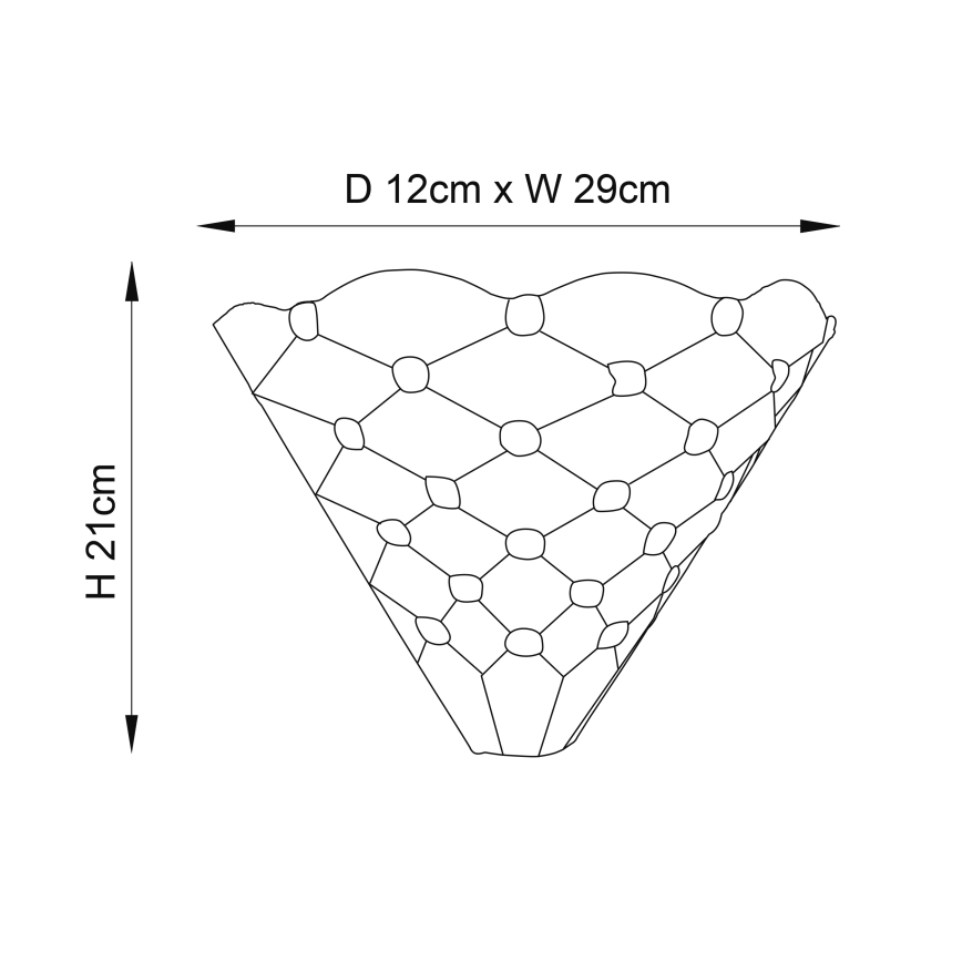 Endon 64302 - Wandleuchte PEARL 1xE14/40W/230V