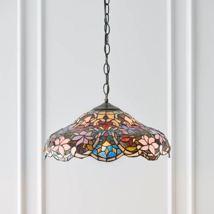 Endon 64325 - Kettenpendelleuchte SULLIVAN 1xE27/60W/230V Ø 40 cm