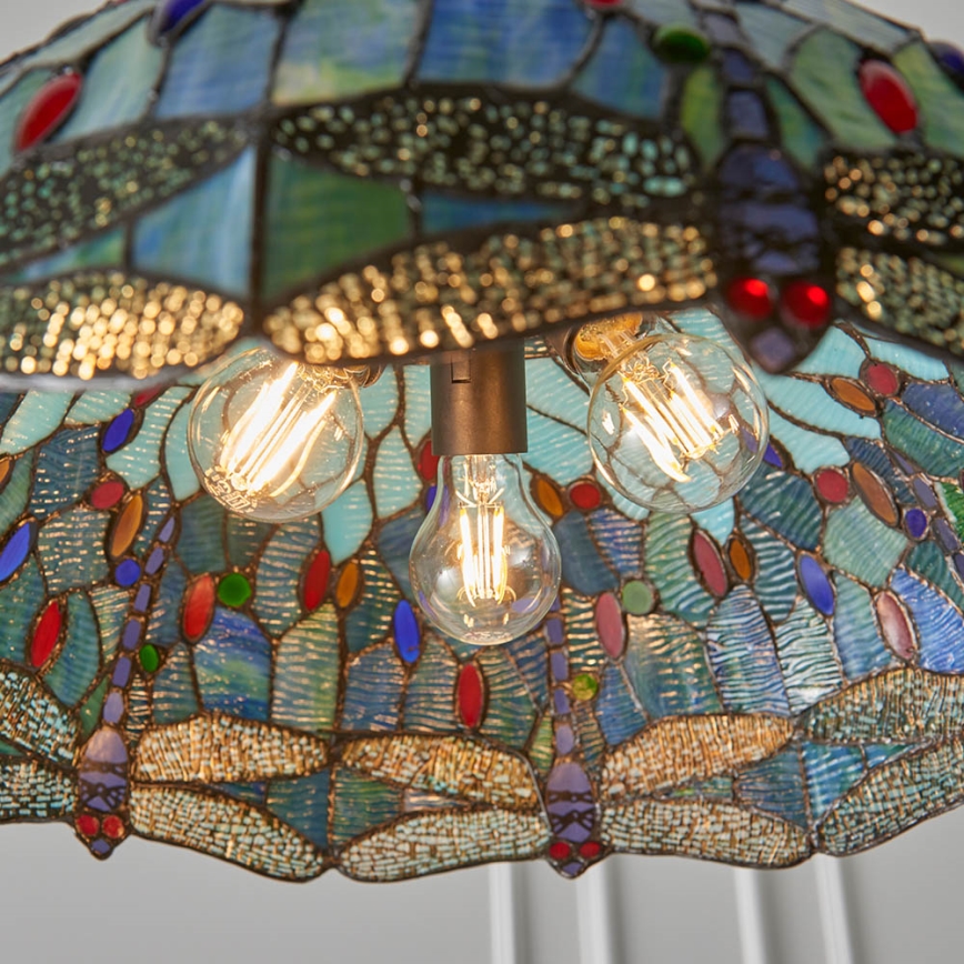 Endon 66148 - Hängeleuchte an Kette LIBELLE 3xE27/60W/230V d 50 cm