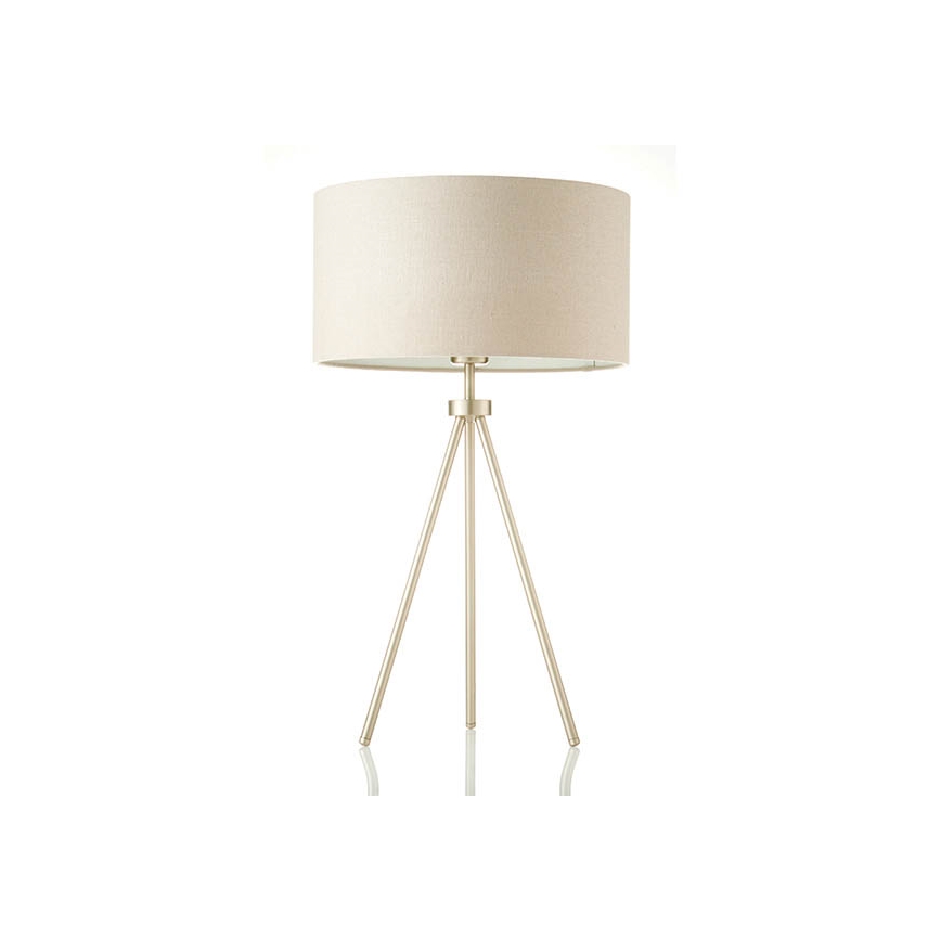 Endon 66986 - Tischleuchte TRI 1xE27/40W/230V Messing/beige