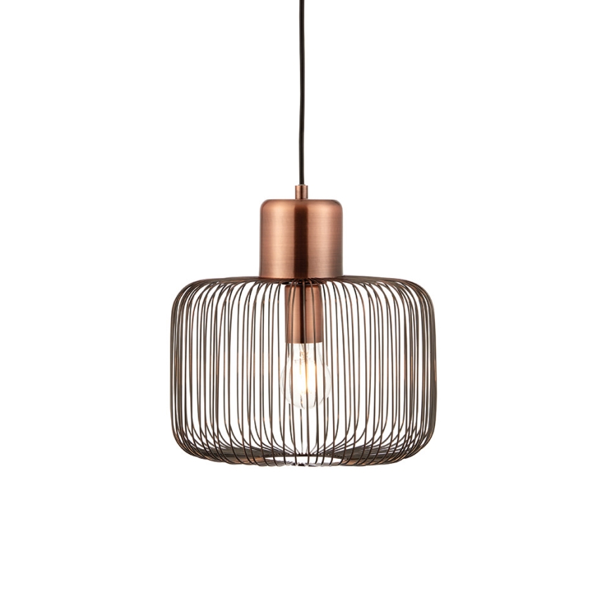 Endon 68986 - Hängeleuchte NICOLA 1xE27/40W/230V kupferfarben
