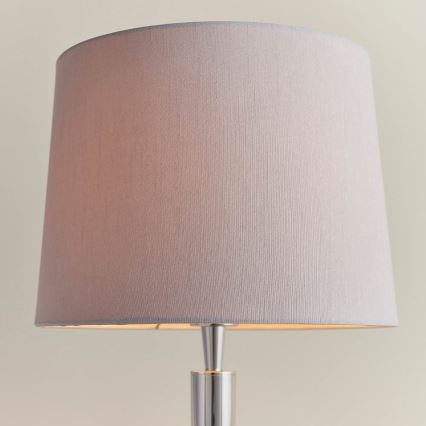 Endon 72175 - Tischlampe mit USB-Anschluss SYON 1xE14/40W/230V glänzender Chrom/Beige