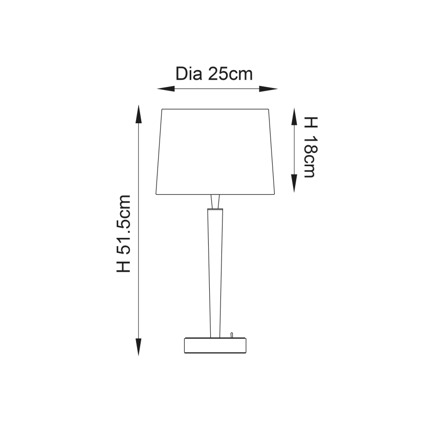 Endon 72175 - Tischlampe mit USB-Anschluss SYON 1xE14/40W/230V glänzender Chrom/Beige