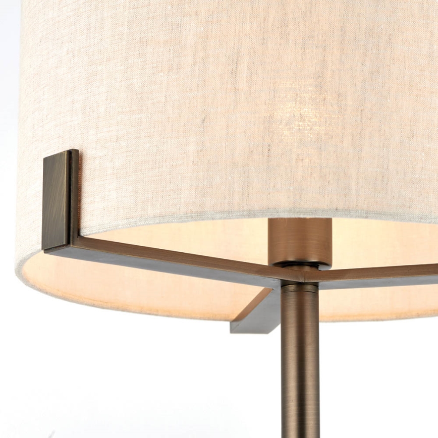 Endon 72631 - Tischleuchte HAYFIELD 1xE27/40W/230V bronze/grau