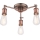 Endon 76124 - Halogen-Spotleuchte 3xE27/10W/230V mattchrom/kupfer