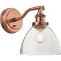 Endon 76334 - Wandleuchte HANSEN, 1xE14/40W/230V, Kupferoptik