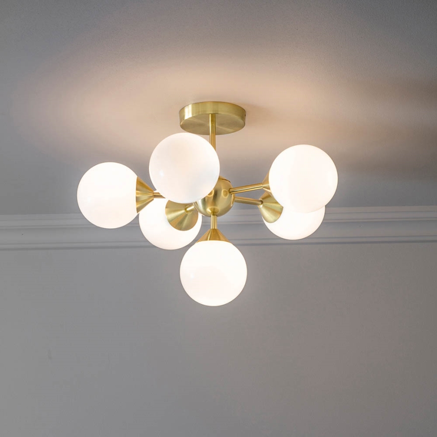 Endon 76501 - Stabpendelleuchte OSCAR 6xG9/5W/230V goldfarben