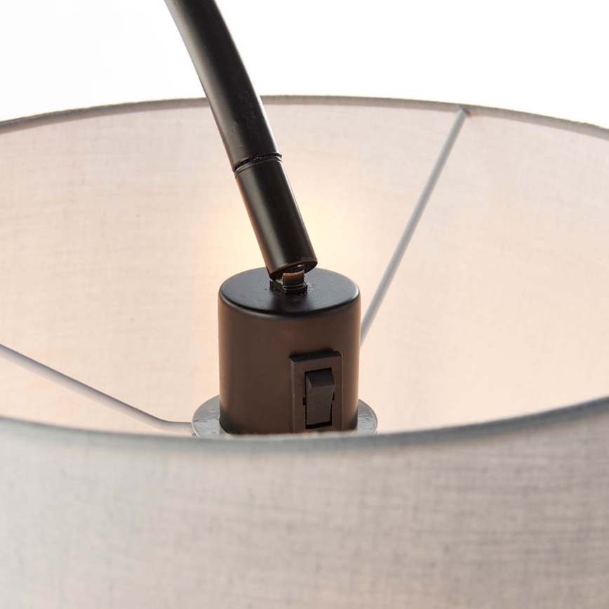 Endon 78163 - Stehlampe CARLSON 1xE27/60W/230V grau/schwarz