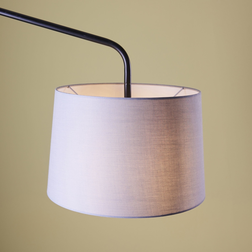 Endon 79380 - Wandleuchte CARLSON 1xE27/40W/230V grau/schwarz