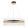 Endon 81908 - LED dimmbare Hängeleuchte an Seil ADRIEL LED/58W/230V 3000K Ø 70 cm gold/klar