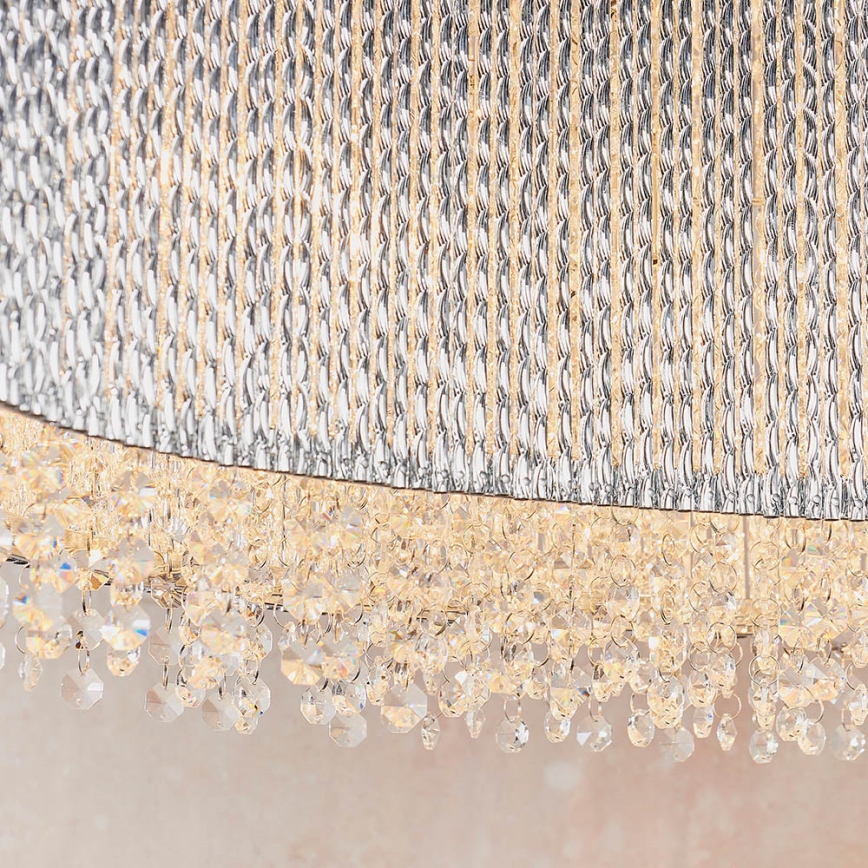 Endon 81979 - Kristall-Pendelleuchte an Kabel GALINA 8xG9/25W/230V glänzender Chrom