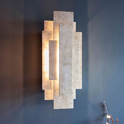 Endon 90451 - Wandleuchte ALZARE 2xG9/3W/230V weiße Patina