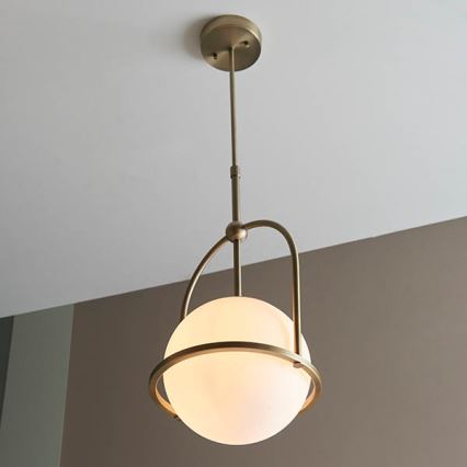 Endon 90844 - Stabpendelleuchte ONTARIO 1xE27/10W/230V Messing