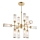 Endon 92214 - Pendelleuchte an Stange TOUR 12xG9/3W/230V Messing