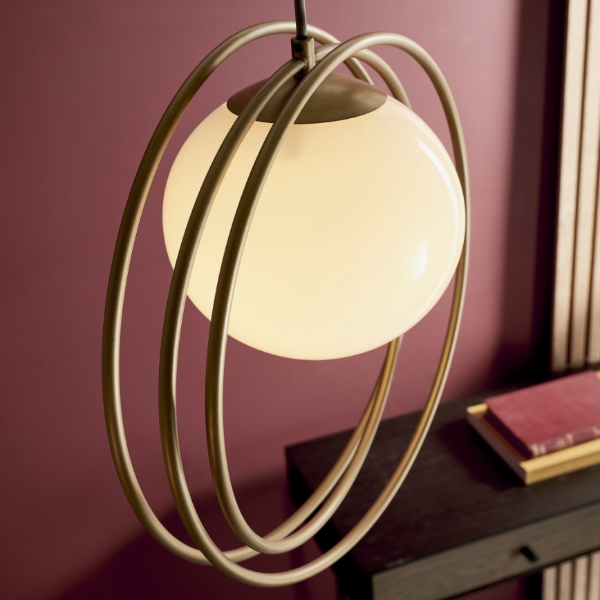 Endon 92488 - Hängeleuchte EMILIO 1xE27/10W/230V goldfarben