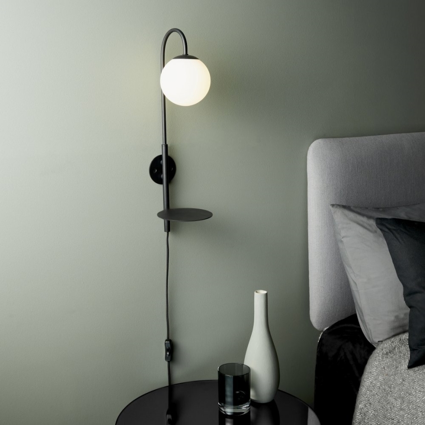 Endon 92726 - Wandleuchte HALO 1xG9/3W/230V schwarz