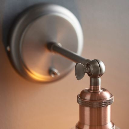 Endon 92874 - Wandstrahler HAL 1xE27/10W/230V bronzen/kupfern/klar
