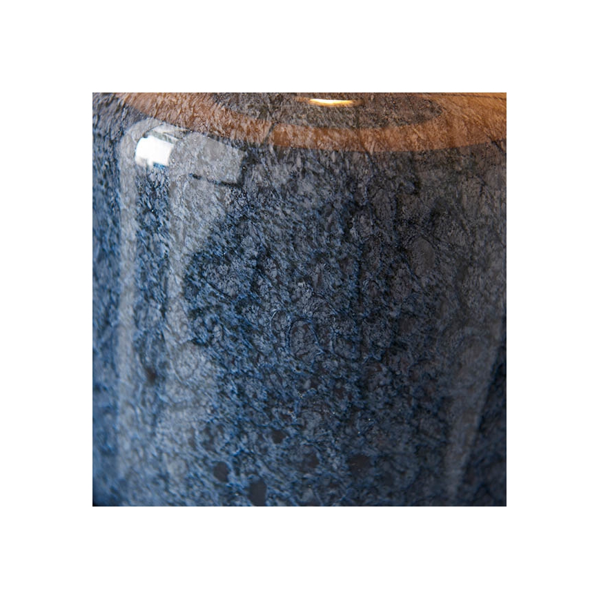 Endon 93067 - Tischlampe ZINNIA 1xE27/10W/230V blau/gold